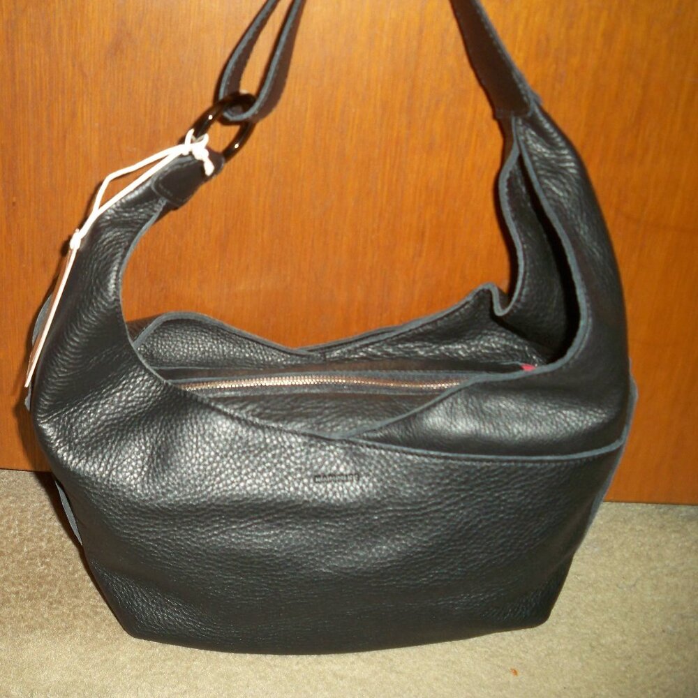 Hammitt Medium Tom Black Handbag with Gunmetal Hardware, NWT $425!!
